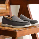 Mocassins Homme en Toile à Enfiler