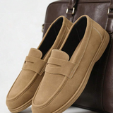 Mocassins Homme en Suédine à Bride
