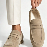 Mocassins Homme en Suédine à Enfiler