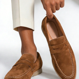 Mocassins Homme en Suédine à Enfiler