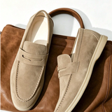Mocassins Homme en Suédine à Enfiler
