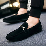 Mocassins Homme en Suédine avec Boucle