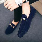 Mocassins Homme en Suédine avec Boucle