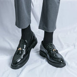 Mocassins Homme Vernis à Bride