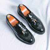 Mocassins Homme Vernis à Bride