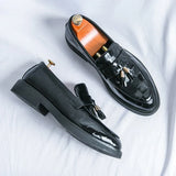 Mocassins Homme Vernis à Bride