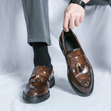 Mocassins Homme Vernis à Bride