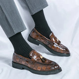 Mocassins Homme Vernis à Bride