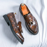 Mocassins Homme Vernis à Bride