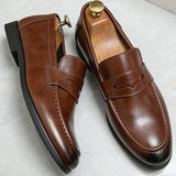 Mocassins Homme en Cuir à Bride