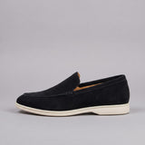 Mocassins Homme en Suédine à Enfiler