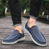 Mocassins Homme en Toile à Enfiler