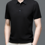Polo Maille Texturée à Col Classique