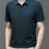 Polo Maille Texturée à Col Classique