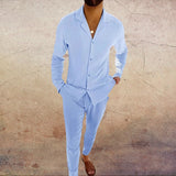 Ensemble Chemise Col Revers et Pantalon