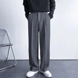 Pantalon Homme Coupe Droite à Plis