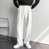 Pantalon Homme Coupe Droite à Plis