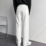 Pantalon Homme Coupe Droite à Plis