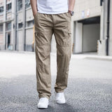 Pantalon Cargo Homme Coupe Droite Multi-Poches