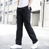 Pantalon Cargo Homme Coupe Droite Multi-Poches