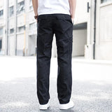 Pantalon Cargo Homme Coupe Droite Multi-Poches