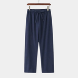 Pantalon Homme à Taille Élastique Coupe Droite