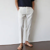 Pantalon Homme Coupe Droite à Taille Élastique