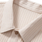 Polo Homme en Maille Texturée à Demi-Zip