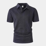 Polo Homme en Maille Torsadée