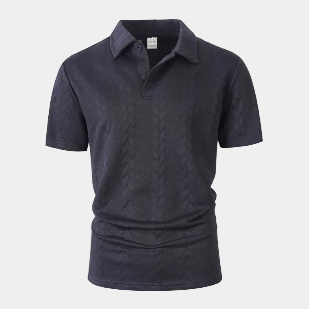 Polo Homme en Maille Torsadée