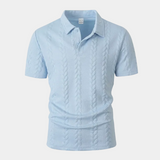 Polo Homme en Maille Torsadée