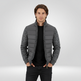 Veste Matelassée Hybride à Col Montant