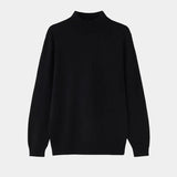 Pull Homme Col Montant en Maille Fine