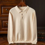 Polo Homme à Manches Longues Col Classique