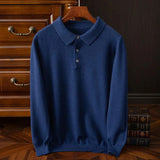 Polo Homme à Manches Longues Col Classique