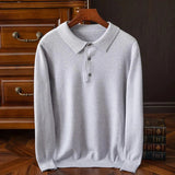 Polo Homme à Manches Longues Col Classique