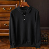 Polo Homme à Manches Longues Col Classique