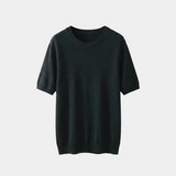 T-Shirt Homme Col Rond en Maille Fine