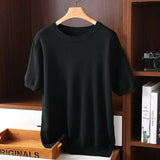 T-Shirt Homme Col Rond en Maille Fine