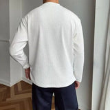 Pull Homme Texturé Col Rond