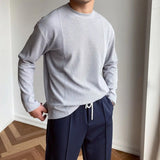 Pull Homme Texturé Col Rond