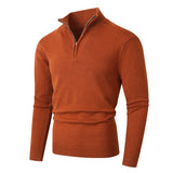 Pull Homme en Maille à Col Demi-Zip