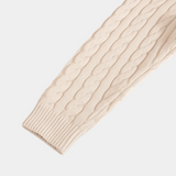 Pull Homme en Maille Torsadée à Col Zippé