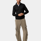 Pull Homme Col Montant à Demi-Zip