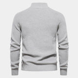 Pull Homme en Maille à Col Demi-Zip