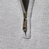 Pull Homme en Maille à Col Demi-Zip