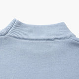 Pull Homme Col Montant en Maille Fine