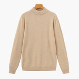 Pull Homme Col Montant en Maille Fine