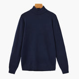 Pull Homme Col Montant en Maille Fine