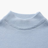 Pull Homme Col Montant en Maille Fine